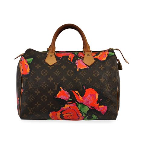 lv speedy rose|LOUIS VUITTON Monogram Roses Speedy 30.